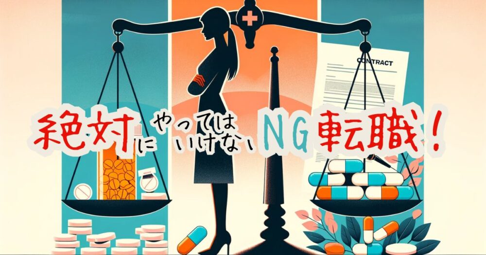 絶対にやってはいけないNG転職！薬剤師が転職で失敗する3つの共通点とその対策